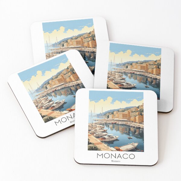Item preview, A Vintage Travel Illustration of Monaco  designed and sold by GoodOldVintage.