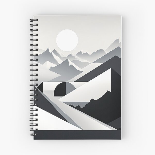 Item preview, Explore "Simplistic & Minimalistic Snowy Winter Alps" with Bauhaus Flair designed and sold by ArtificialGenes.