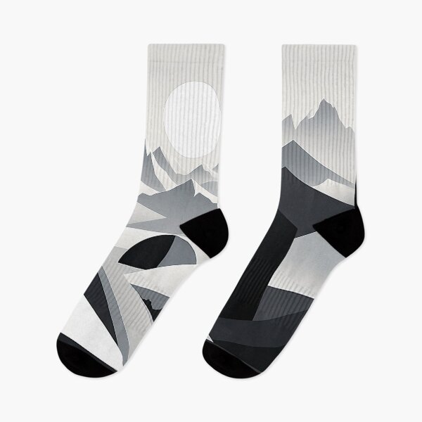 Item preview, Explore "Simplistic & Minimalistic Snowy Winter Alps" with Bauhaus Flair designed and sold by ArtificialGenes.