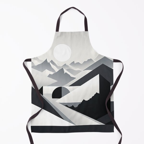 Item preview, Explore "Simplistic & Minimalistic Snowy Winter Alps" with Bauhaus Flair designed and sold by ArtificialGenes.