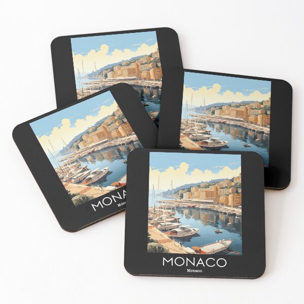 Item preview, A Vintage Travel Illustration of Monaco  designed and sold by GoodOldVintage.