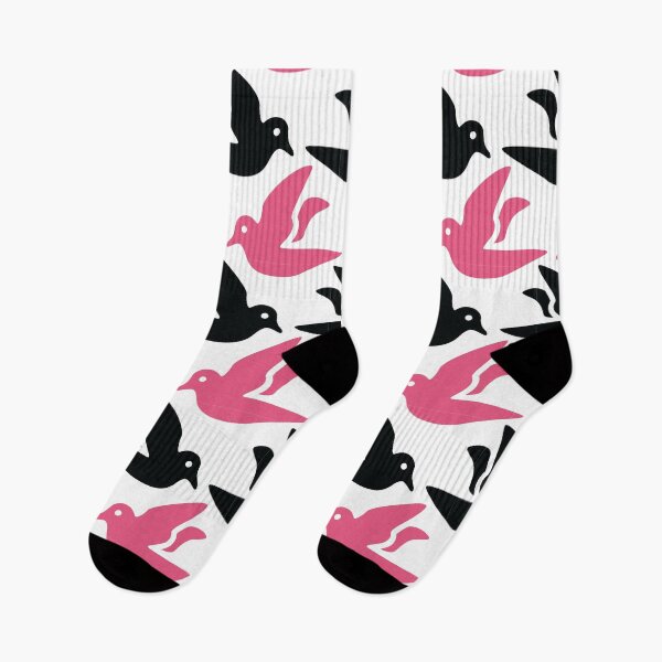 Item preview, Bird pair, pink and black designed and sold by Scopipodd.