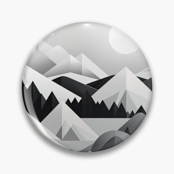 Artikelvorschau, Entdecken Sie "Simplistic & Minimalistic Snowy Winter Alps" mit Bauhaus-Flair entworfen und verkauft von ArtificialGenes.