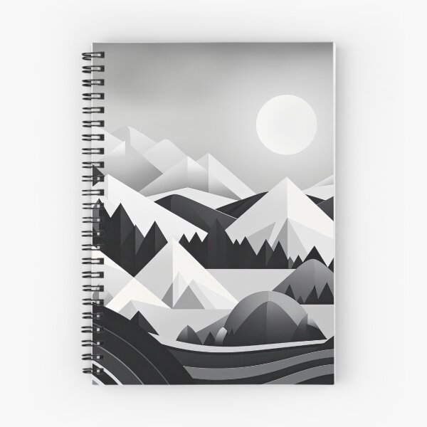 Item preview, Explore "Simplistic & Minimalistic Snowy Winter Alps" with Bauhaus Flair designed and sold by ArtificialGenes.