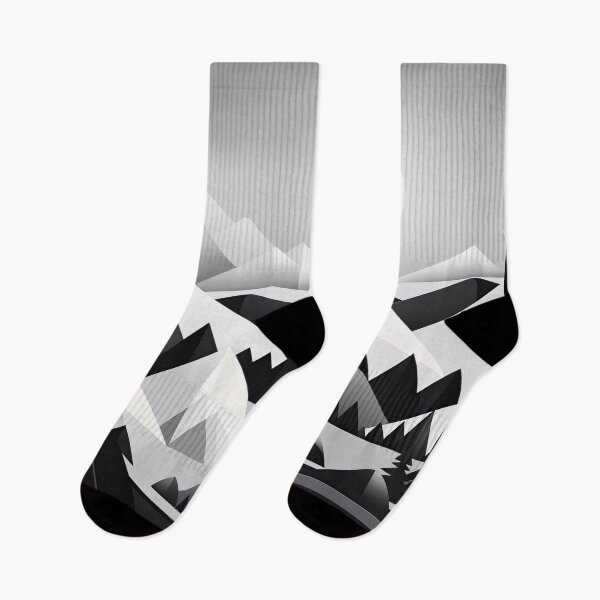Artikelvorschau, Entdecken Sie "Simplistic & Minimalistic Snowy Winter Alps" mit Bauhaus-Flair entworfen und verkauft von ArtificialGenes.
