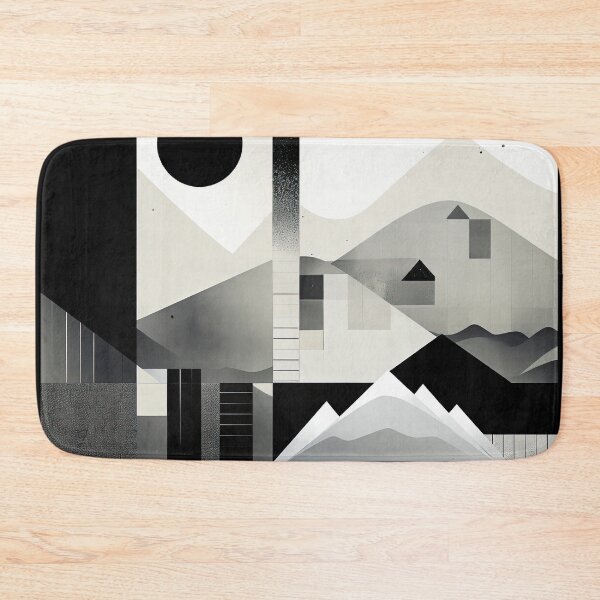 Artikelvorschau, Entdecken Sie "Simplistic & Minimalistic Snowy Winter Alps" mit Bauhaus-Flair entworfen und verkauft von ArtificialGenes.