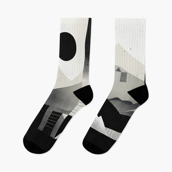 Item preview, Explore "Simplistic & Minimalistic Snowy Winter Alps" with Bauhaus Flair designed and sold by ArtificialGenes.