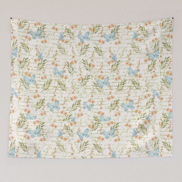 Item preview, Garden Blue Butterflies designed and sold by TUKITUART.