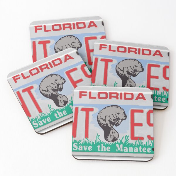 Item preview, Florida Manatee License Plate designed and sold by Staze2023.
