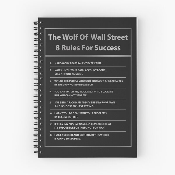 Item preview, Wall Street 8 Rules For Success Motivational Art Office Decor designed and sold by SuccessHunters.