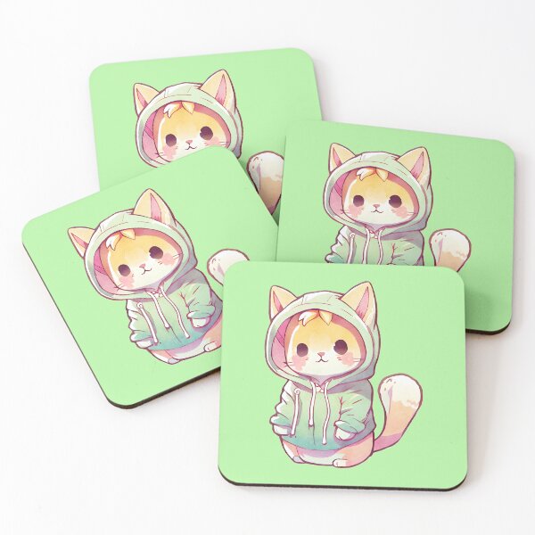 Artikelvorschau, Manga Katze im Hoodie entworfen und verkauft von Swissdesigns.