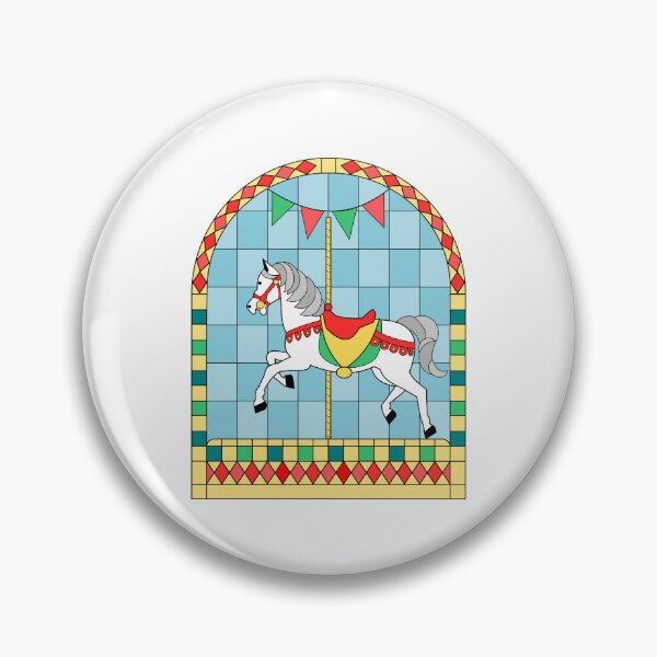 Item preview, Carousel white horse designed and sold by ZnDigitalPrints.