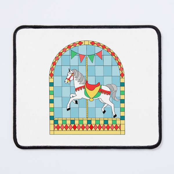 Item preview, Carousel white horse designed and sold by ZnDigitalPrints.