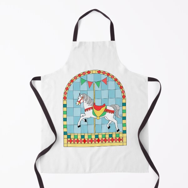 Item preview, Carousel white horse designed and sold by ZnDigitalPrints.