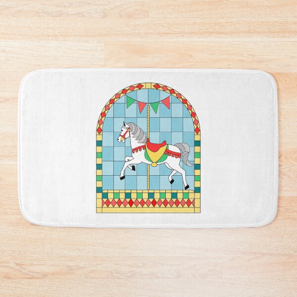 Item preview, Carousel white horse designed and sold by ZnDigitalPrints.
