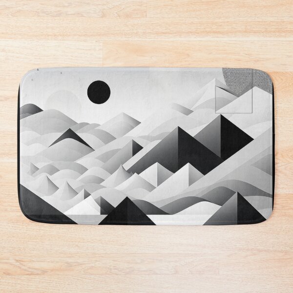 Artikelvorschau, Entdecken Sie "Simplistic & Minimalistic Snowy Winter Alps" mit Bauhaus-Flair entworfen und verkauft von ArtificialGenes.