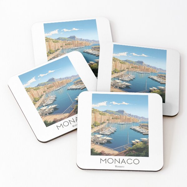 Item preview, A Vintage Travel Illustration of Monaco  designed and sold by GoodOldVintage.