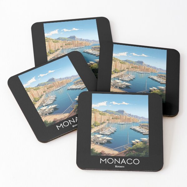 Item preview, A Vintage Travel Illustration of Monaco  designed and sold by GoodOldVintage.