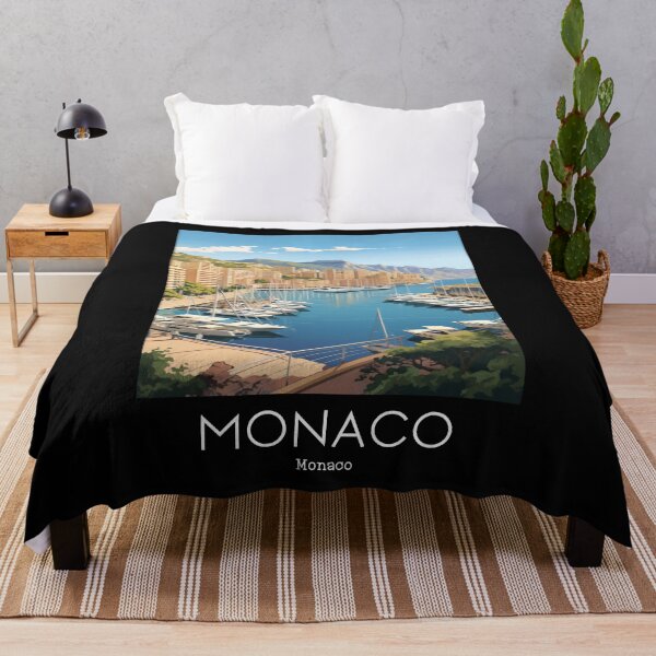 Item preview, A Vintage Travel Illustration of Monaco  designed and sold by GoodOldVintage.