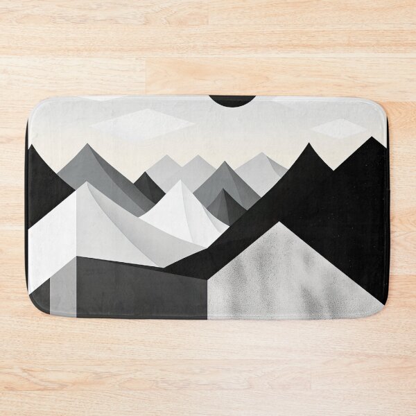 Artikelvorschau, Entdecken Sie "Simplistic & Minimalistic Snowy Winter Alps" mit Bauhaus-Flair entworfen und verkauft von ArtificialGenes.