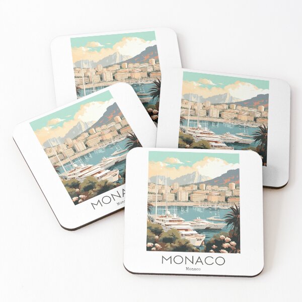 Item preview, A Vintage Travel Illustration of Monaco  designed and sold by GoodOldVintage.