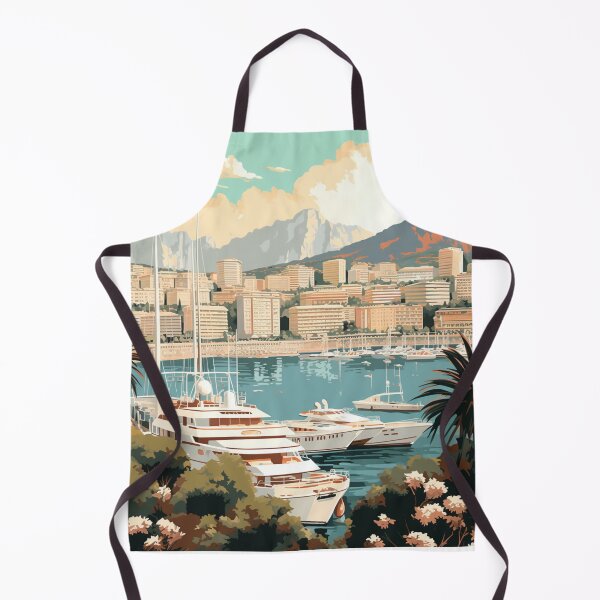 Item preview, A Vintage Travel Illustration of Monaco  designed and sold by GoodOldVintage.