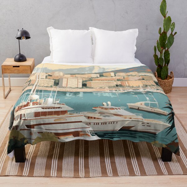Item preview, A Vintage Travel Illustration of Monaco  designed and sold by GoodOldVintage.