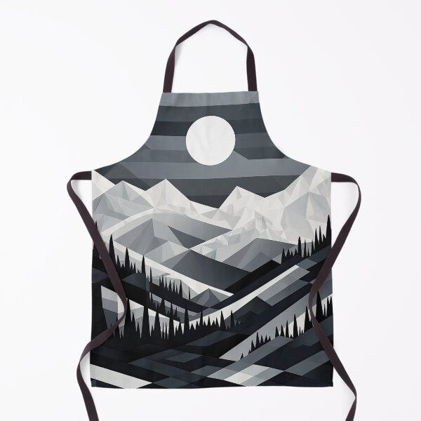 Item preview, Explore "Simplistic & Minimalistic Snowy Winter Alps" with Bauhaus Flair designed and sold by ArtificialGenes.