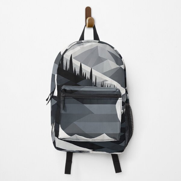 Item preview, Explore "Simplistic & Minimalistic Snowy Winter Alps" with Bauhaus Flair designed and sold by ArtificialGenes.