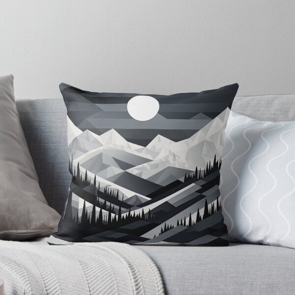 Item preview, Explore "Simplistic & Minimalistic Snowy Winter Alps" with Bauhaus Flair designed and sold by ArtificialGenes.