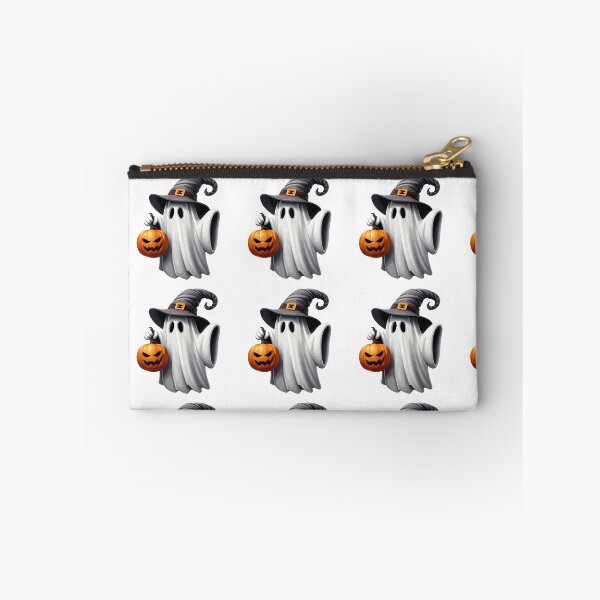 Item preview, Ghost with witch hat and Halloween pumpkin designed and sold by AlejaJorgeShop.