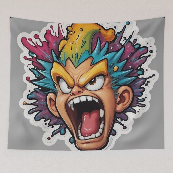 Item preview, Splash boom bang fantastic sticker designed and sold by Woodoartdesign.