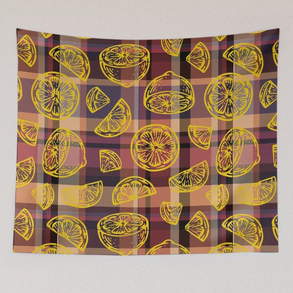 Item preview, Half Lemons Seamless Pattern designed and sold by OrangeMG.