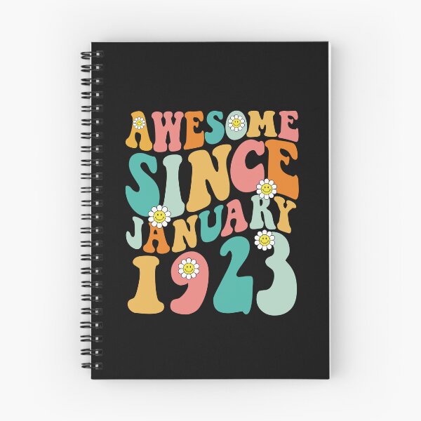 Item preview, Awesome Since January 1923 | Made In 1923 | Retro Groovy Birthday designed and sold by Christina-grich.