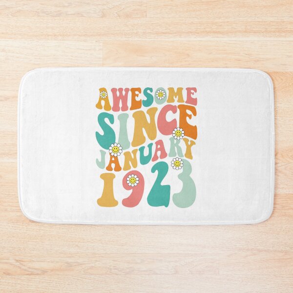 Item preview, Awesome Since January 1923 | Made In 1923 | Retro Groovy Birthday designed and sold by Christina-grich.