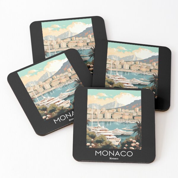 Item preview, A Vintage Travel Illustration of Monaco  designed and sold by GoodOldVintage.