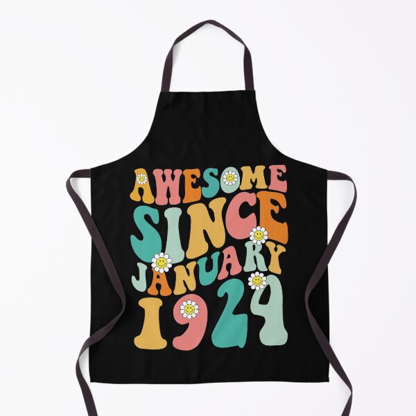Item preview, Awesome Since January 1924 | Made In 1924 | Retro Groovy Birthday designed and sold by Christina-grich.