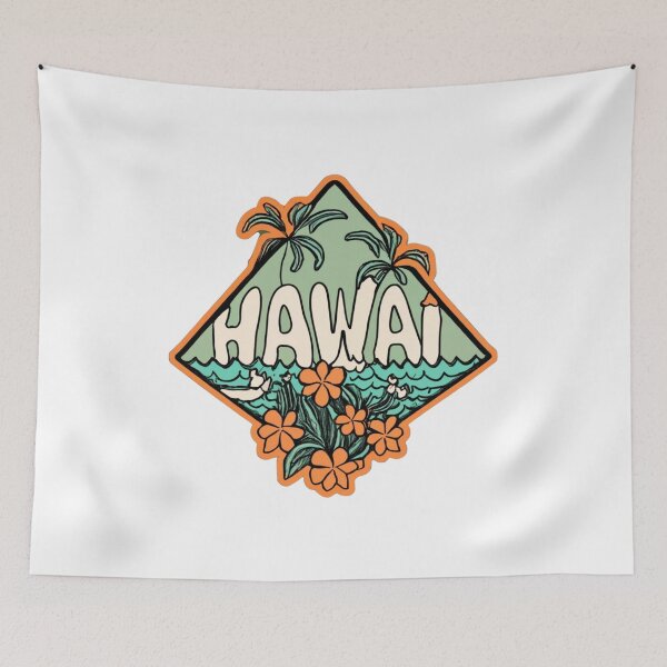 Item preview, Hawai, mar y flores| Estilo de dibujo designed and sold by CircinusStore.