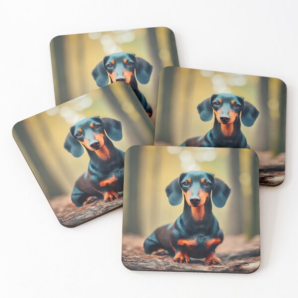Item preview, Black in the woods 1/4 designed and sold by DachshundsOnRB.
