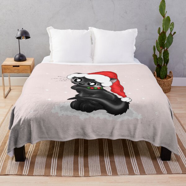 Item preview, cute chistmas santa black cat designed and sold by Pezi-Creation.