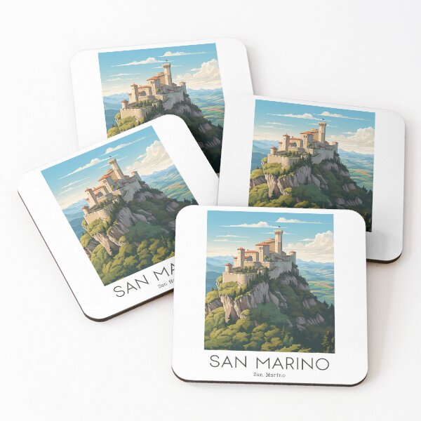 Item preview, A Vintage Travel Illustration San Marino designed and sold by GoodOldVintage.
