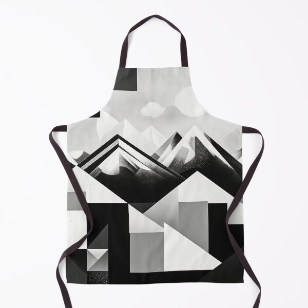 Item preview, Explore "Simplistic & Minimalistic Snowy Winter Alps" with Bauhaus Flair designed and sold by ArtificialGenes.