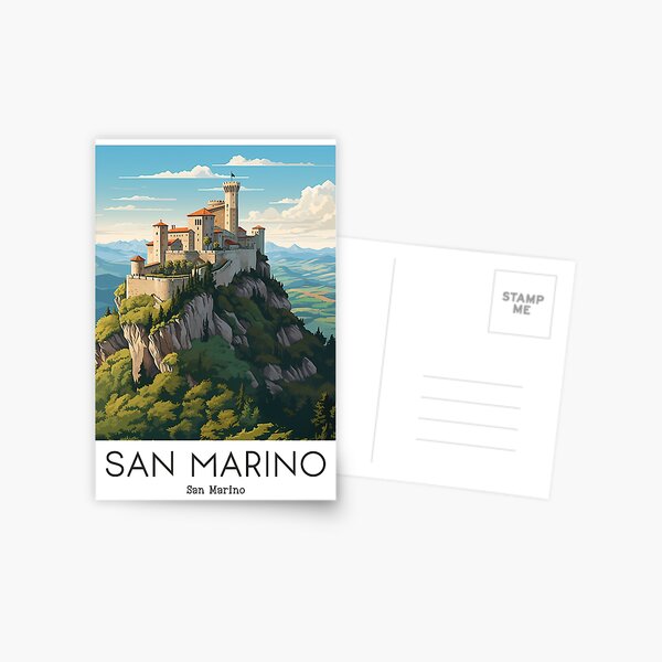 Item preview, A Vintage Travel Illustration San Marino designed and sold by GoodOldVintage.