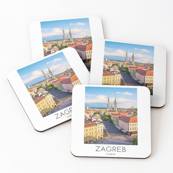 Item preview, A Vintage Travel Illustration of Zagreb - Croatia  designed and sold by GoodOldVintage.