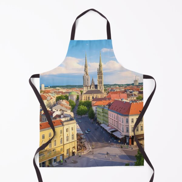 Item preview, A Vintage Travel Illustration of Zagreb - Croatia designed and sold by GoodOldVintage.
