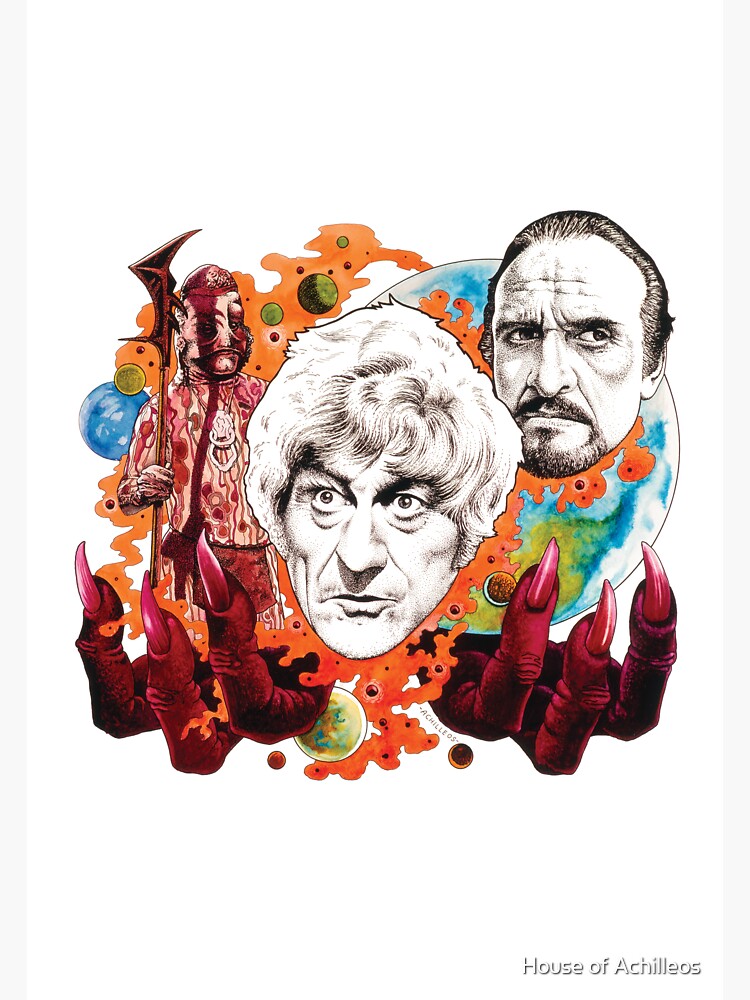 Thumbnail 3 of 3, Sticker, The 3rd Doctor and the Doomsday Weapon designed and sold by HseAchilleos.