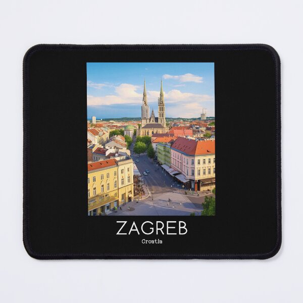 Item preview, A Vintage Travel Illustration of Zagreb - Croatia  designed and sold by GoodOldVintage.