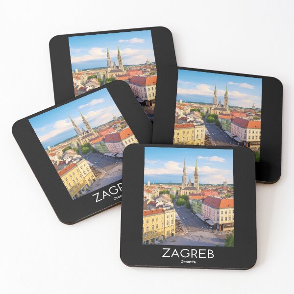 Item preview, A Vintage Travel Illustration of Zagreb - Croatia  designed and sold by GoodOldVintage.