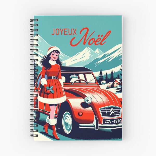 Item preview, Merry Christmas 2CV Santa-girl vintage sixties France designed and sold by Martymcflay.
