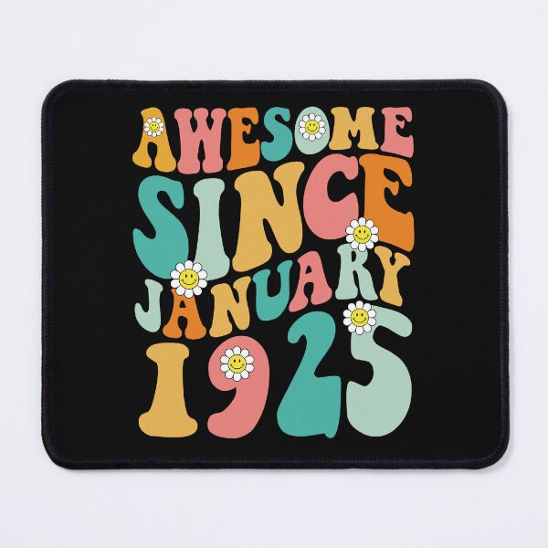 Item preview, Awesome Since January 1925 | Made In 1925 | Retro Groovy Birthday designed and sold by Christina-grich.